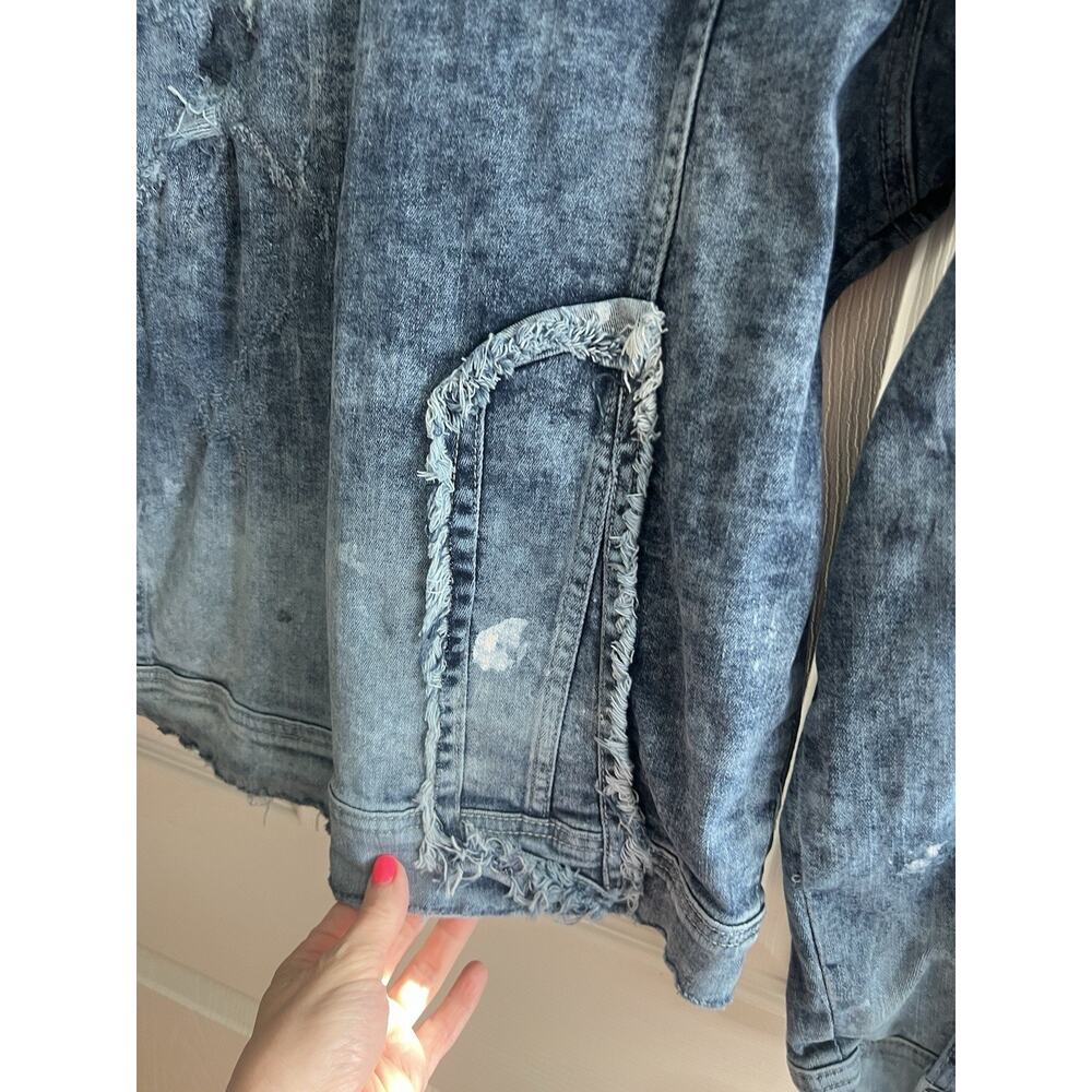JORDAN CRAIG Men's Legacy Edition Deconstructed Distressed Denim Jacket Sz XL - Picture 8 of 16